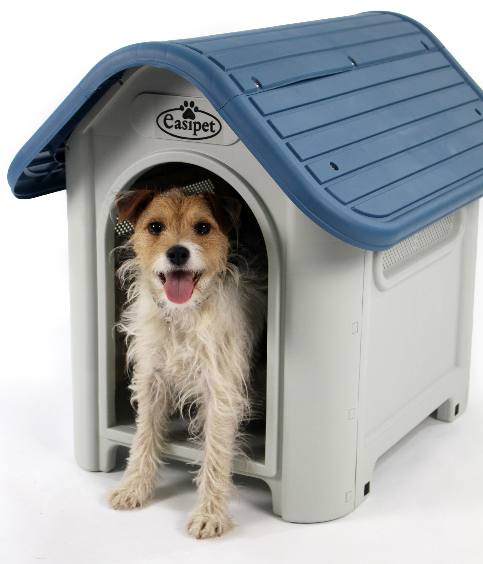 Plastic Dog Kennel Pet Cat House Weatherproof Indoor Outdoor Animal Shelter  New - Easipet